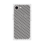 プレミアムスクエアケース with MagSafe［ Small Stripe - Gray × Black ］
