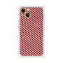 プレミアムスクエアケース with MagSafe［ Small Stripe - Red × Black ］
