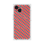 プレミアムスクエアケース with MagSafe［ Small Stripe - Red × Black ］
