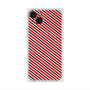 プレミアムスクエアケース with MagSafe［ Small Stripe - Red × Black ］