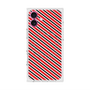 プレミアムスクエアケース with MagSafe［ Small Stripe - Red × Black ］