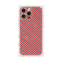 プレミアムスクエアケース with MagSafe［ Small Stripe - Red × Black ］