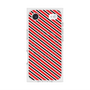 プレミアムスクエアケース with MagSafe［ Small Stripe - Red × Black ］