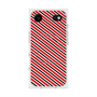 プレミアムスクエアケース with MagSafe［ Small Stripe - Red × Black ］