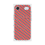 プレミアムスクエアケース with MagSafe［ Small Stripe - Red × Black ］