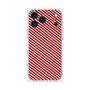 プレミアムスクエアケース with MagSafe［ Small Stripe - Red × Black ］