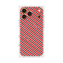 プレミアムスクエアケース with MagSafe［ Small Stripe - Red × Black ］