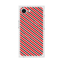 プレミアムスクエアケース with MagSafe［ Small Stripe - Red × Black ］