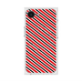 プレミアムスクエアケース with MagSafe［ Small Stripe - Red × Black ］