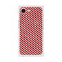 プレミアムスクエアケース with MagSafe［ Small Stripe - Red × Black ］