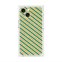 プレミアムスクエアケース with MagSafe［ Small Stripe - Green × Orange ］