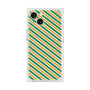 プレミアムスクエアケース with MagSafe［ Small Stripe - Green × Orange ］