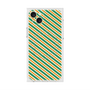 プレミアムスクエアケース with MagSafe［ Small Stripe - Green × Orange ］