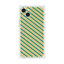 プレミアムスクエアケース with MagSafe［ Small Stripe - Green × Orange ］
