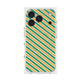 プレミアムスクエアケース with MagSafe［ Small Stripe - Green × Orange ］