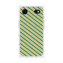 プレミアムスクエアケース with MagSafe［ Small Stripe - Green × Orange ］