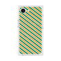 プレミアムスクエアケース with MagSafe［ Small Stripe - Green × Orange ］