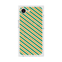 プレミアムスクエアケース with MagSafe［ Small Stripe - Green × Orange ］