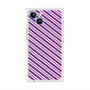 プレミアムスクエアケース with MagSafe［ Small Stripe - Purple × Pink ］