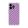 プレミアムスクエアケース with MagSafe［ Small Stripe - Purple × Pink ］