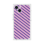プレミアムスクエアケース with MagSafe［ Small Stripe - Purple × Pink ］