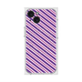 プレミアムスクエアケース with MagSafe［ Small Stripe - Purple × Pink ］