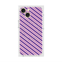 プレミアムスクエアケース with MagSafe［ Small Stripe - Purple × Pink ］