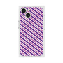 プレミアムスクエアケース with MagSafe［ Small Stripe - Purple × Pink ］