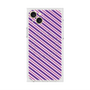 プレミアムスクエアケース with MagSafe［ Small Stripe - Purple × Pink ］