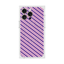 プレミアムスクエアケース with MagSafe［ Small Stripe - Purple × Pink ］