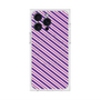 プレミアムスクエアケース with MagSafe［ Small Stripe - Purple × Pink ］