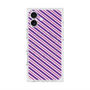 プレミアムスクエアケース with MagSafe［ Small Stripe - Purple × Pink ］