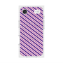 プレミアムスクエアケース with MagSafe［ Small Stripe - Purple × Pink ］