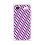 プレミアムスクエアケース with MagSafe［ Small Stripe - Purple × Pink ］
