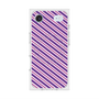 プレミアムスクエアケース with MagSafe［ Small Stripe - Purple × Pink ］