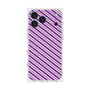 プレミアムスクエアケース with MagSafe［ Small Stripe - Purple × Pink ］