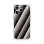 プレミアムスクエアケース with MagSafe［ Middle Stripe - Black ］