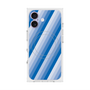 プレミアムスクエアケース with MagSafe［ Middle Stripe - Blue ］