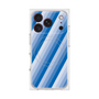 プレミアムスクエアケース with MagSafe［ Middle Stripe - Blue ］