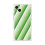 プレミアムスクエアケース with MagSafe［ Middle Stripe - Green ］