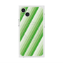 プレミアムスクエアケース with MagSafe［ Middle Stripe - Green ］