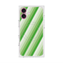 プレミアムスクエアケース with MagSafe［ Middle Stripe - Green ］