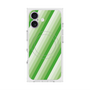 プレミアムスクエアケース with MagSafe［ Middle Stripe - Green ］