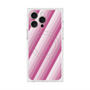プレミアムスクエアケース with MagSafe［ Middle Stripe - Pink ］