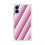 プレミアムスクエアケース with MagSafe［ Middle Stripe - Pink ］