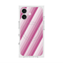 プレミアムスクエアケース with MagSafe［ Middle Stripe - Pink ］