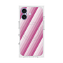プレミアムスクエアケース with MagSafe［ Middle Stripe - Pink ］