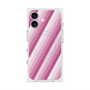 プレミアムスクエアケース with MagSafe［ Middle Stripe - Pink ］