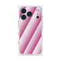 プレミアムスクエアケース with MagSafe［ Middle Stripe - Pink ］
