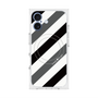 プレミアムスクエアケース with MagSafe［ Big Stripe - Black × Gray ］